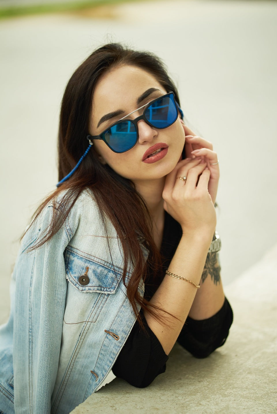 USUVU Chain - Blue Accessories USUVU Sunglasses shades shade kuwait summer trolley @trolleyKW ترولي نظارات نظارة الكويت كويت شمس