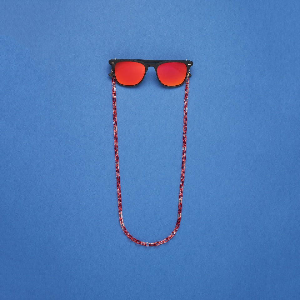 USUVU Chain - Red White Accessories USUVU Sunglasses shades shade kuwait summer trolley @trolleyKW ترولي نظارات نظارة الكويت كويت شمس